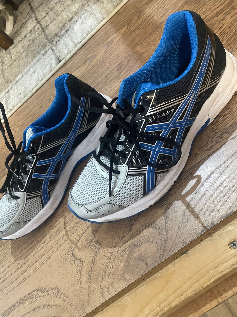 Asics Men's Athletic Shoes - Black, Blue & Gray